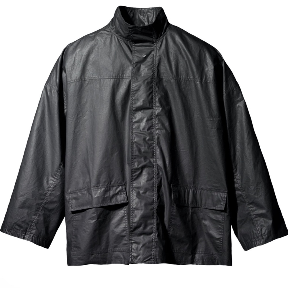 Yeezy engineered by Balenciaga black cotton coated parka new in bag size L
